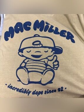 Mac Miller Graphic Vintage T-Shirt Size XL Thumbs up baby